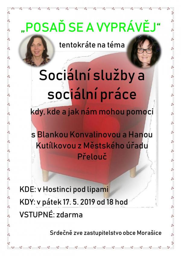 posaď se a vyprávěj