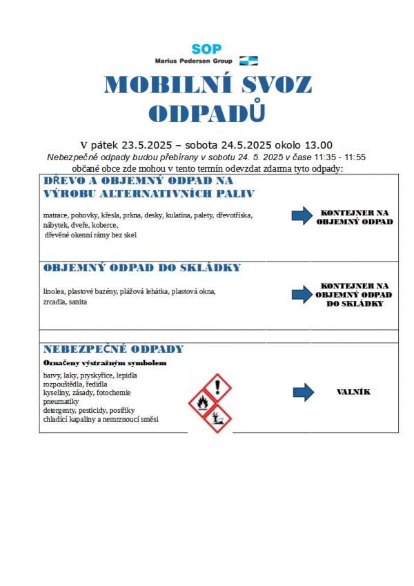 velkoobjemový odpad